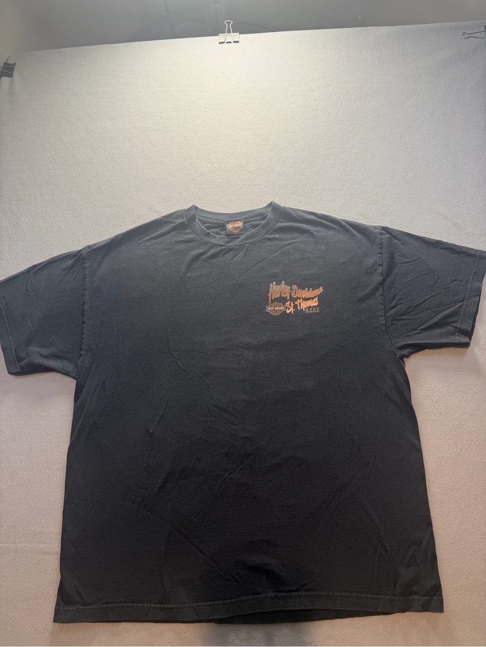 Harley Davidson St Thomas USVI T Shirt XXL Marlin Fishing Motorcycle Graphic